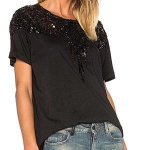 Marcelo Burlon Xs Black T Shirt Sequins